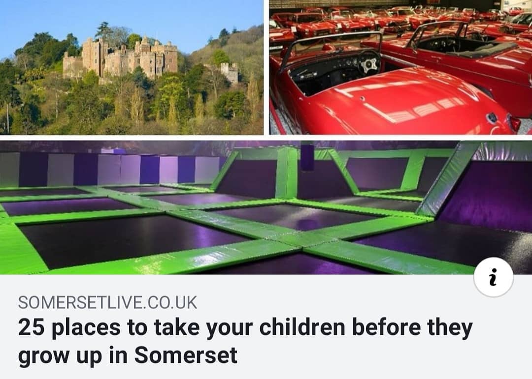We've just been pointed to an article on Somerset Live about the best 25 family places to visit in the county. We made it on the list. Well chuffed :) https://www.somersetlive.co.uk/news/somerset-news/25-places-you-must-take-3075670?fbclid=IwAR04c4igChOChfvxTkfusR0GFHQ4nTGq0aEG9Aekv0btvOnXFZn-Eq86zp4